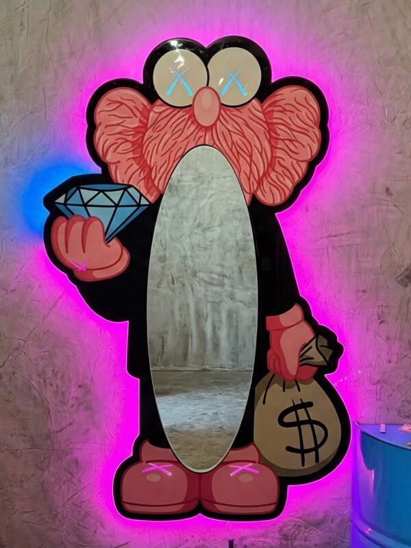 Espejo Mr. KAWS Pink